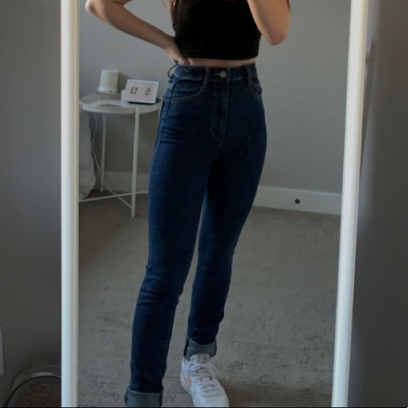 dark wash skinny jeans